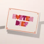 Heyday - Wenskaart - Hartendief - Valentijnskaart - Liefde