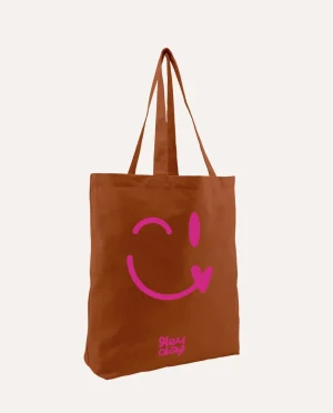Heyday - Tas - Sandstone - Smiley - Nude - Pink - Shopper - Tote bag