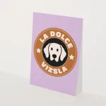 Heyday - Wenskaart - Hondenkaart - Dogcard - La dolce vizsla - La dolce vita