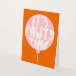 Heyday - Wenskaart - Hondenkaart - Dogcard - It's pawty time - Verjaardagskaart hond