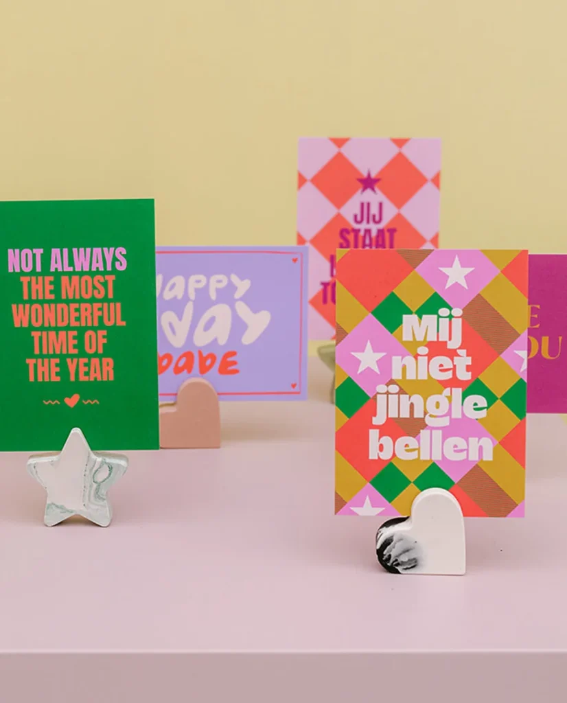 Heyday - Wenskaarten - Kerstkaarten - Mij niet jingle bellen - Nieuwjaarskaarten