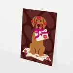 Heyday - Wenskaart - Liefdeskaart - Hondenkaart - Vriendschapskaart - Hond - Envelop - Love letters