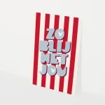 Heyday - Wenskaart - Liefdeskaart - Valentijnskaart - Vriendschapskaart - Complimentkaart - Zo blij met jou