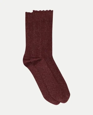 Heyday - Sokken - MP Denmark - Julia socks - Wine red - Glitter