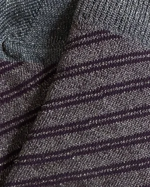 Heyday - Sokken - MP Denmark - Else glitter socks - strepen - dark purple