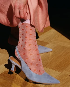 Heyday - Sokken - MP Denmark - Donna glitter socks - amberglow - polka dots - stippen