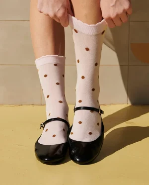 Heyday - Sokken - MP Denmark - Etta socks - Cherry blossom - Polka dots - stippenpatroon