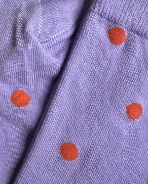 Heyday - Sokken - MP Denmark - Etta socks - Wisteria - Polka dots - stippenpatroon - Paars