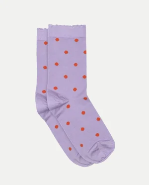 Heyday - Sokken - MP Denmark - Etta socks - Wisteria - Polka dots - stippenpatroon - Paars