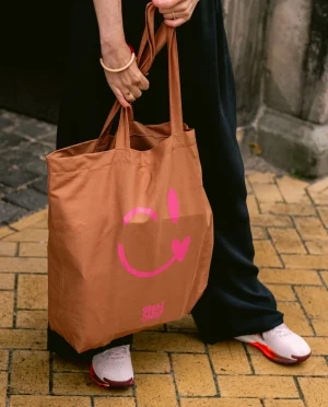 Heyday - Bag - Tas - Tote bag - Smiley - Sandstone - Bruin