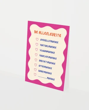 Heyday - Wenskaart - Moederdagkaart - Aankruiskaart - De allerliefste