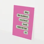 Heyday - Wenskaart - Aankondiging - We hebben een leuk nieuwtje