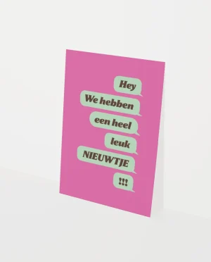 Heyday - Wenskaart - Aankondiging - We hebben een leuk nieuwtje