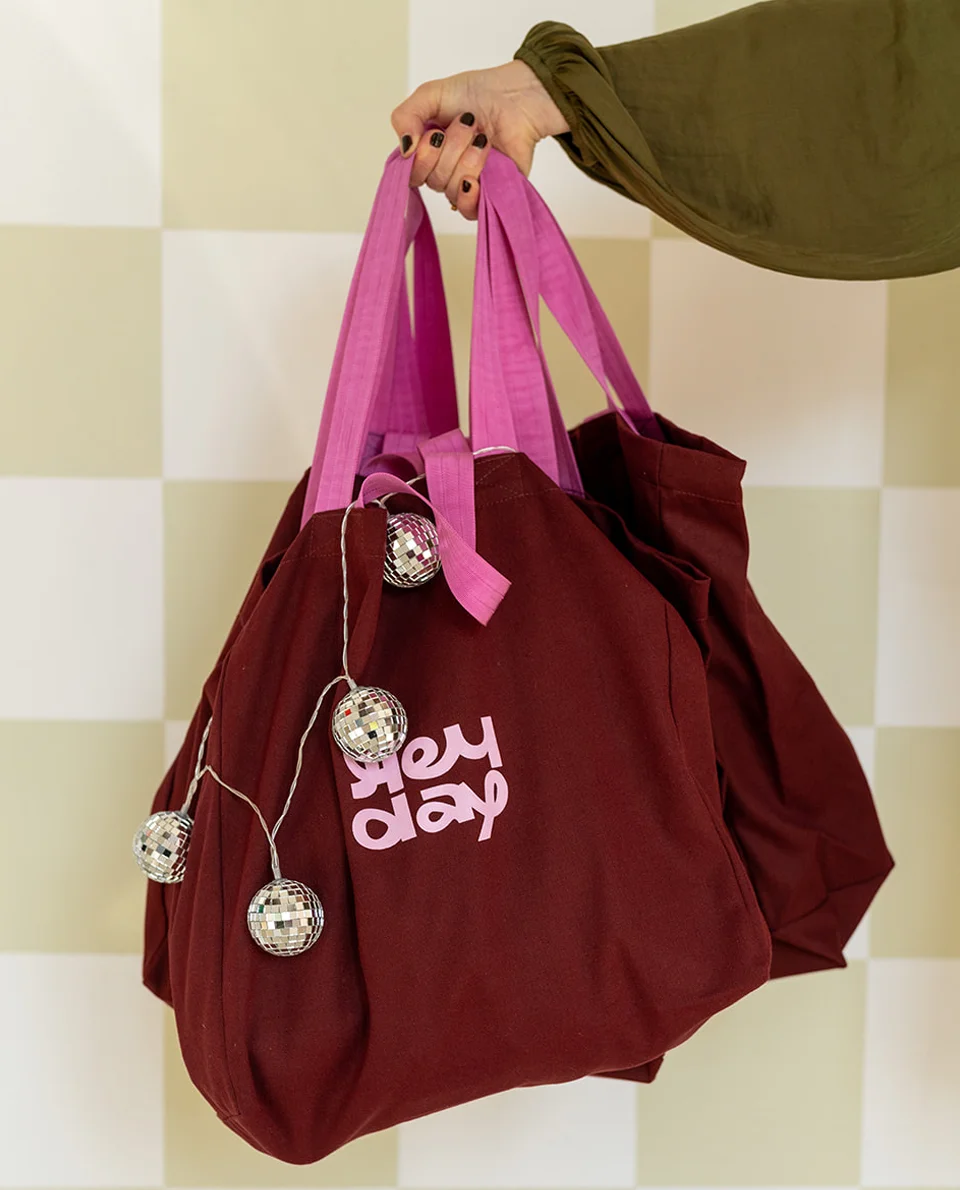 Heyday - Shopper - Tote bag - Burgundy - Pink