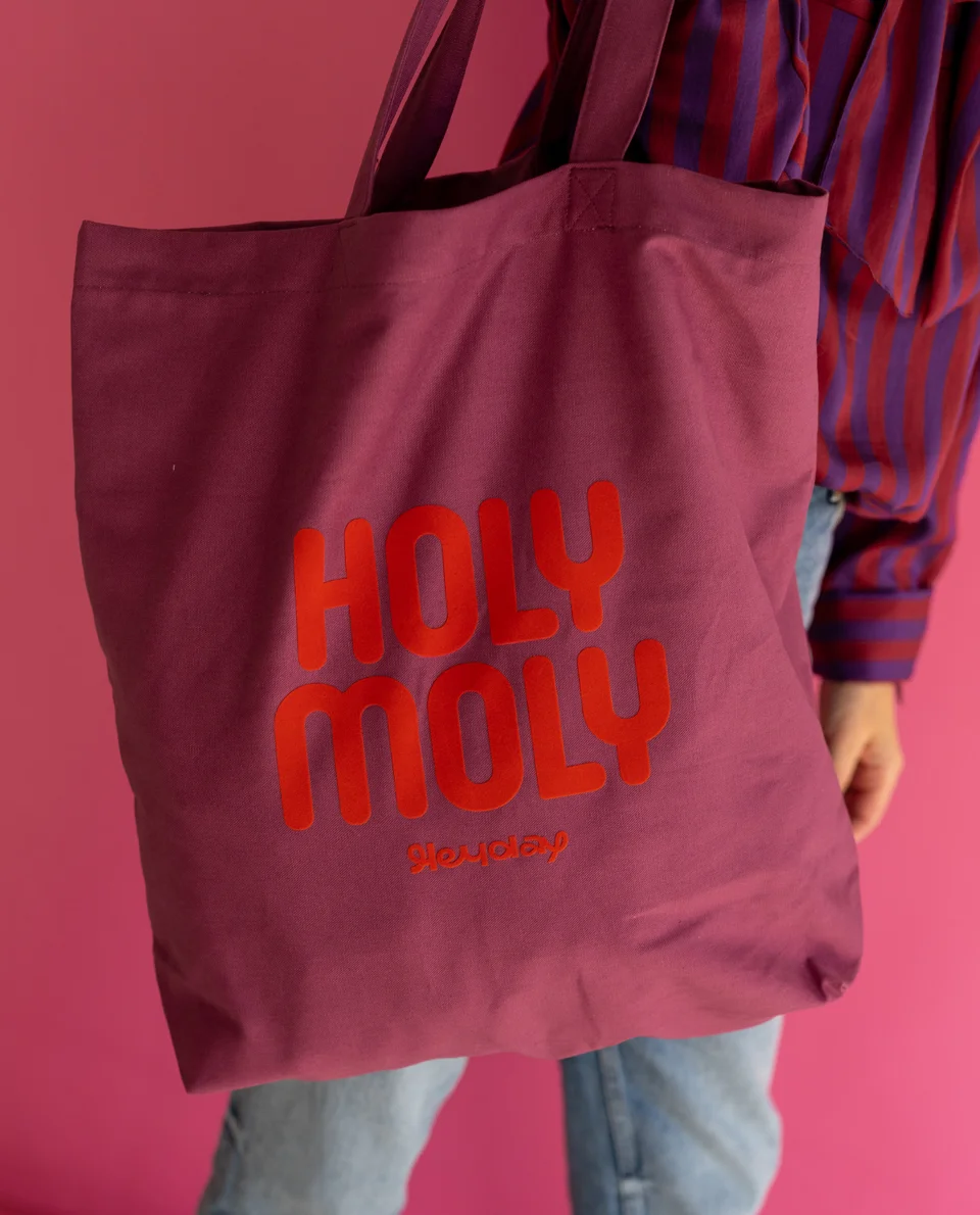 Heyday - Shopper - Tote bag - Paars - Holy moly - kersttas