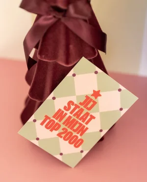 Heyday - Wenskaart - Jij staat in mijn top 2000 - Liefde - Kerstkaart