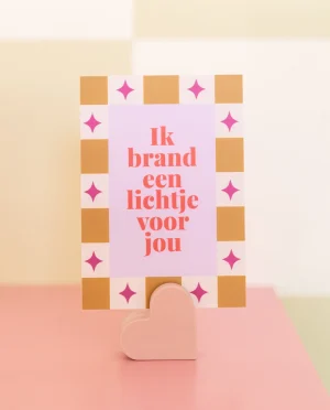 Heyday - Wenskaart - Kerstkaart - Ik brand een lichtje voor jou