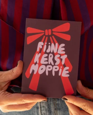 Heyday - Kerstkaart - Wenskaart - Fijne kerst moppie - Strik