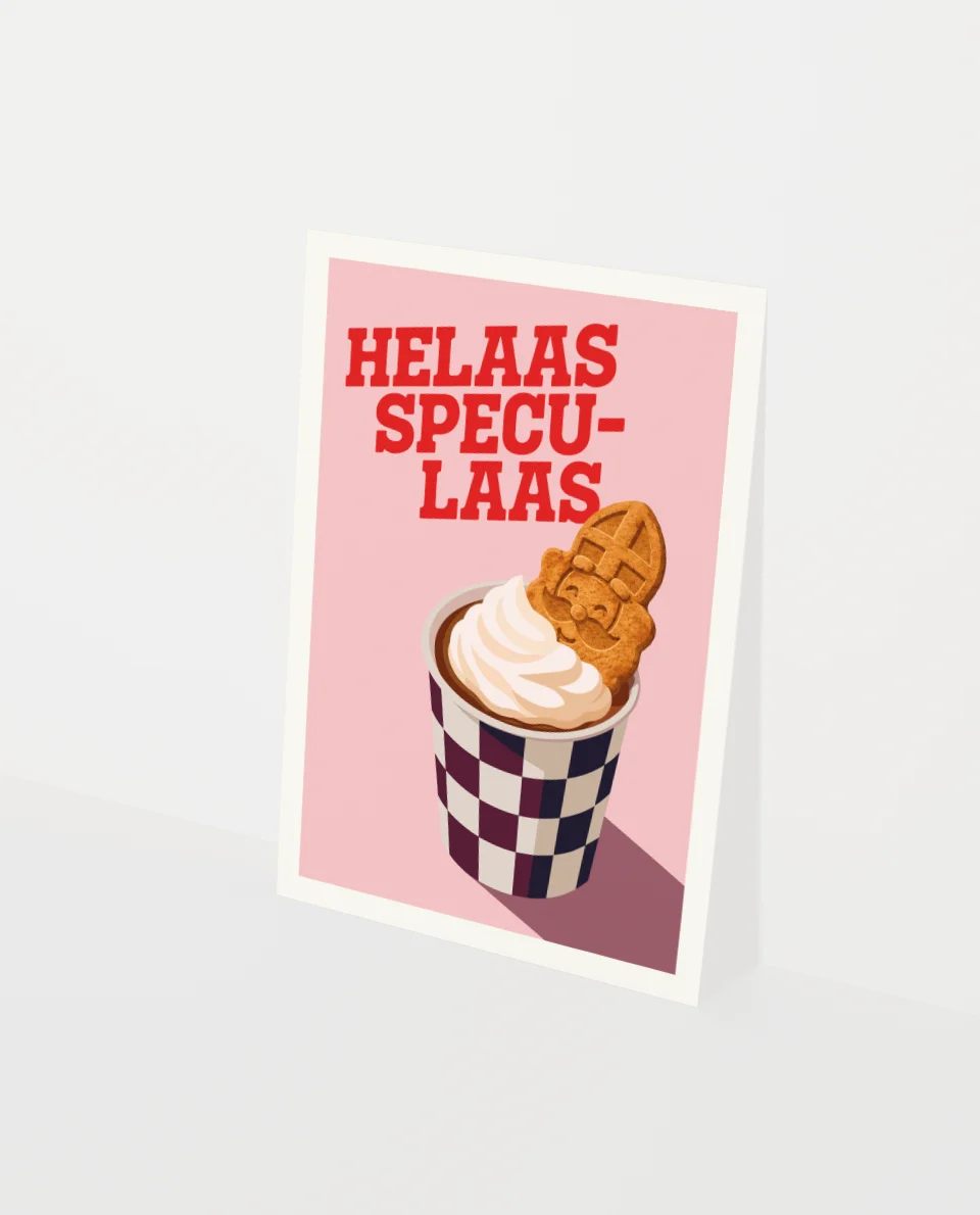 Heyday - Wenskaart - Sinterklaaskaart - Helaas speculaas