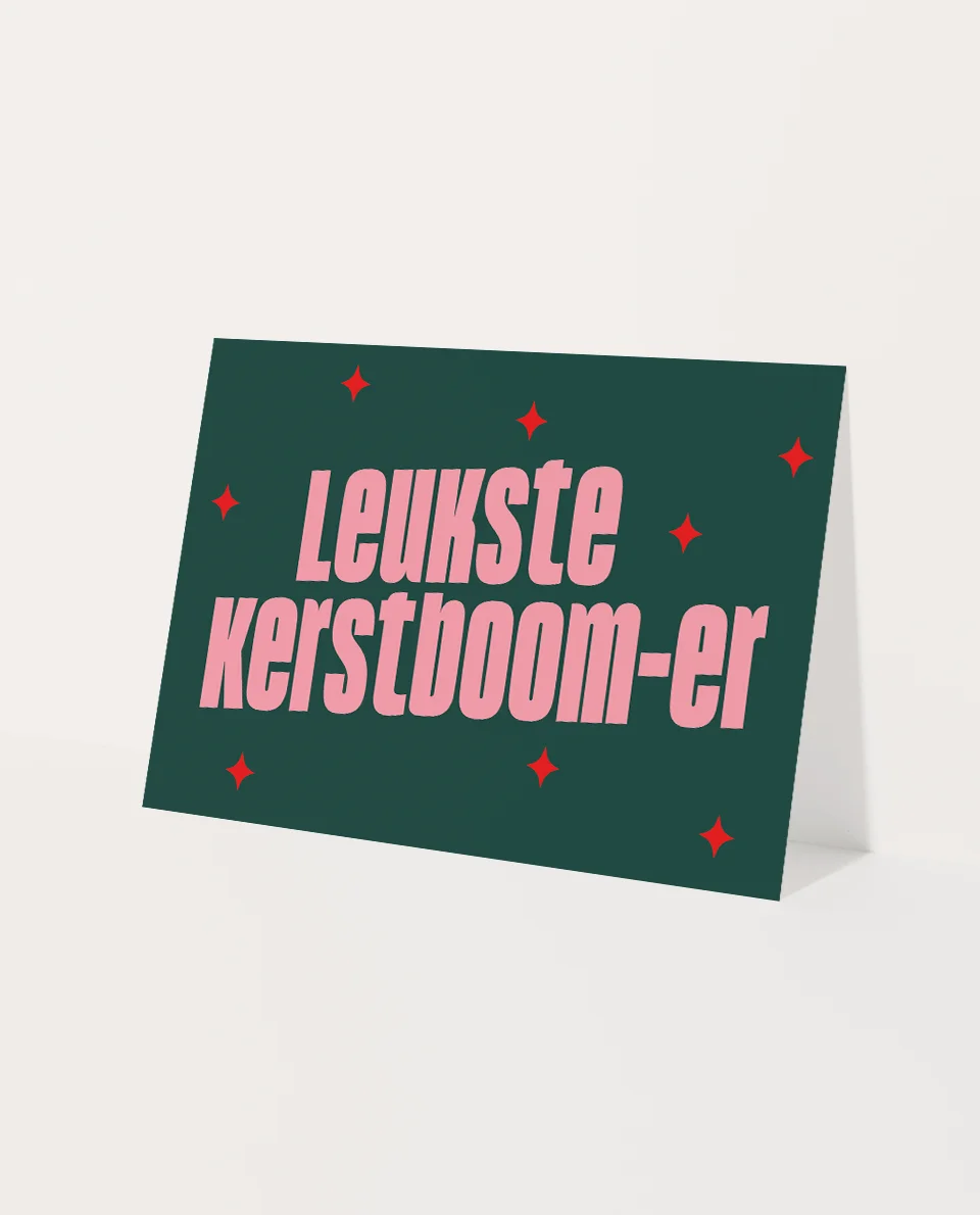 Heyday - Kerstkaart - Wenskaart - Leukste kerstboom-er