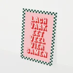 Heyday - Kerstkaart - Wenskaart - Lach vaak eet veel vier samen
