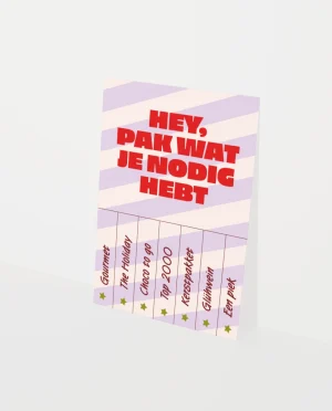 Heyday - Kerstkaart - Wenskaart - Pak wat je nodig hebt - Kerst - Afscheurkaart