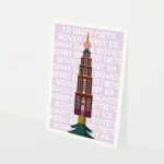 Heyday - Kerstkaart - Wenskaart - Er gaat niets boven kerst - Martinitoren - Groningse kerstkaart