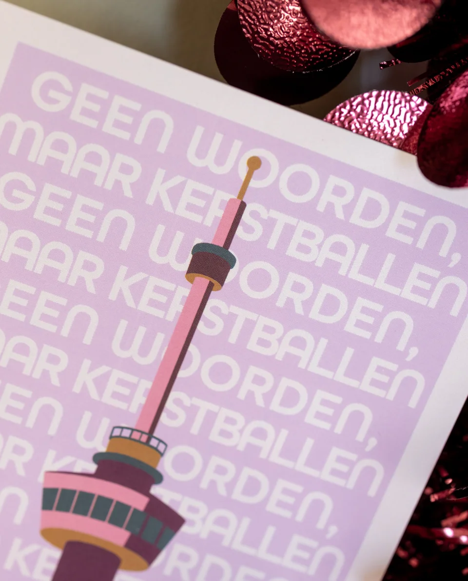 heyday-wenskaarten-krt0223-geen woorden maar kerstballen-03 Heyday - Wenskaart - Kerstkaart - Rotterdamse kerstkaart - Geen woorden maar kerstballen