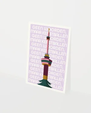 Heyday - Kerstkaart - Wenskaart - Geen woorden maar kerstballent - Euromast - Rotterdamse kerstkaart