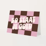 Heyday - Wenskaart - Verjaardagskaart - Leeftijdskaart - 50 staat je goed - Abraham - Sarah