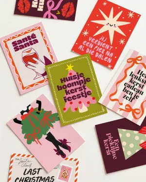 Heyday - Wenskaart- Kerstkaarten set - Merry mood